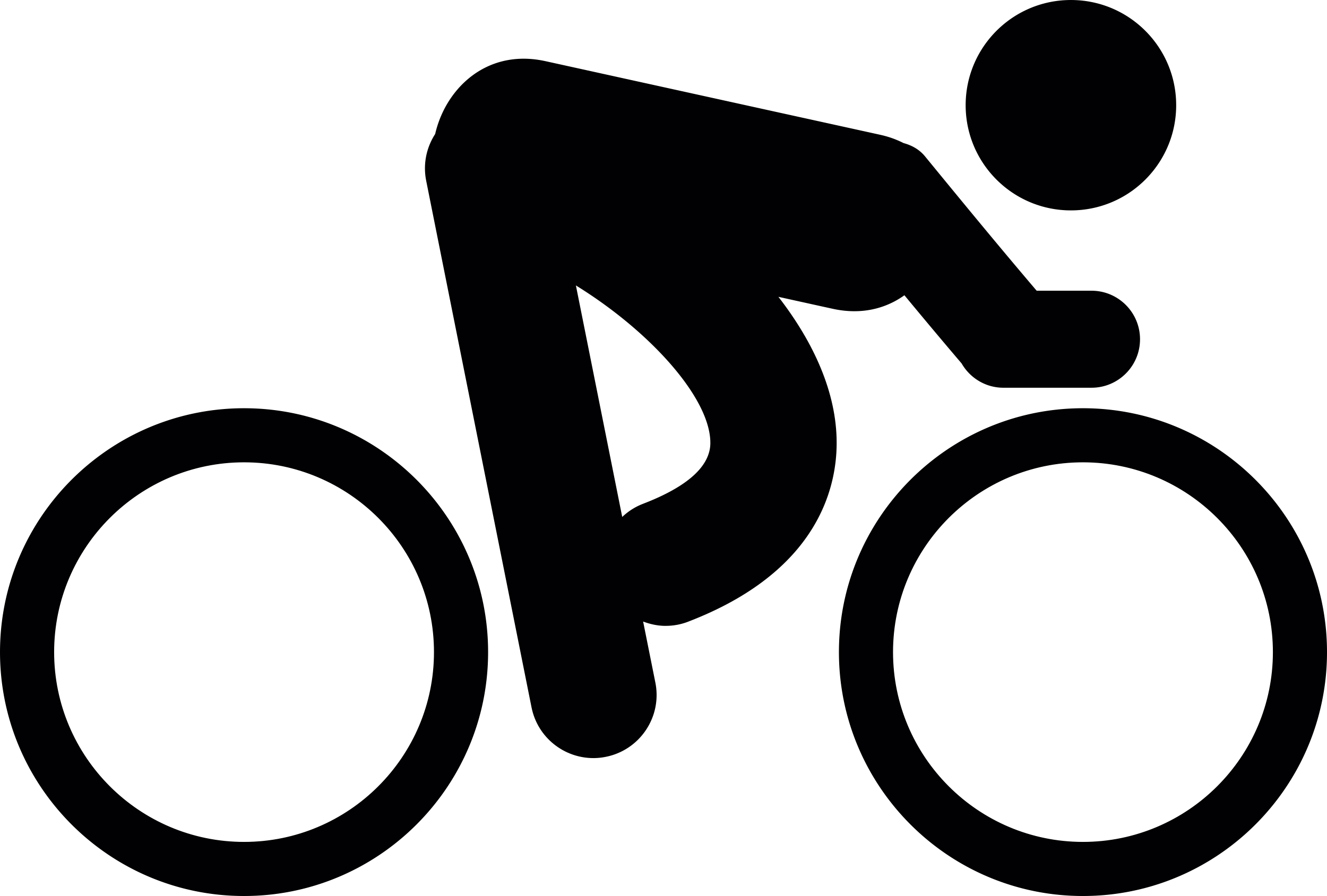 Person Riding A Bicycle Svg Line Art Free Vectors
